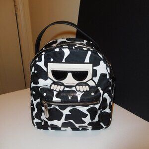 Karl Lagerfeld Paris Black/White Amour Backpack—NWT